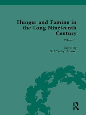 cover image of Hunger and Famine in the Long Nineteenth Century